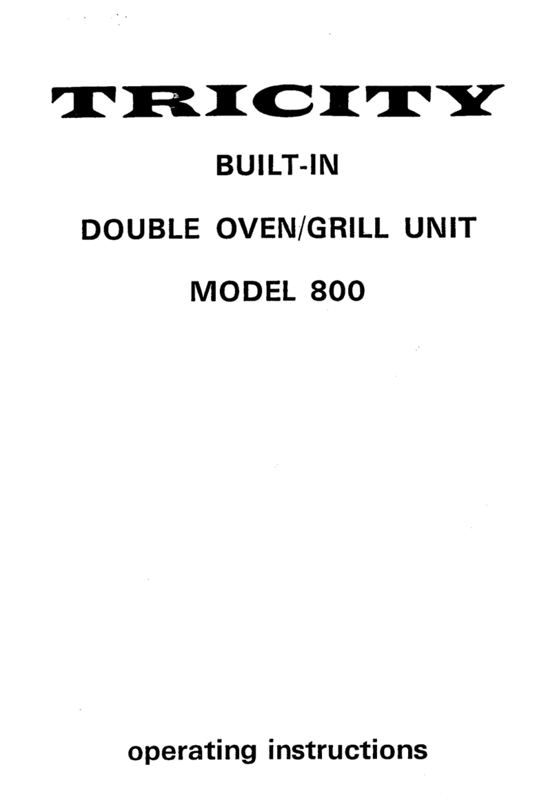 Tricity Bendix TRICITY 800 Operating instructions and owner's manual