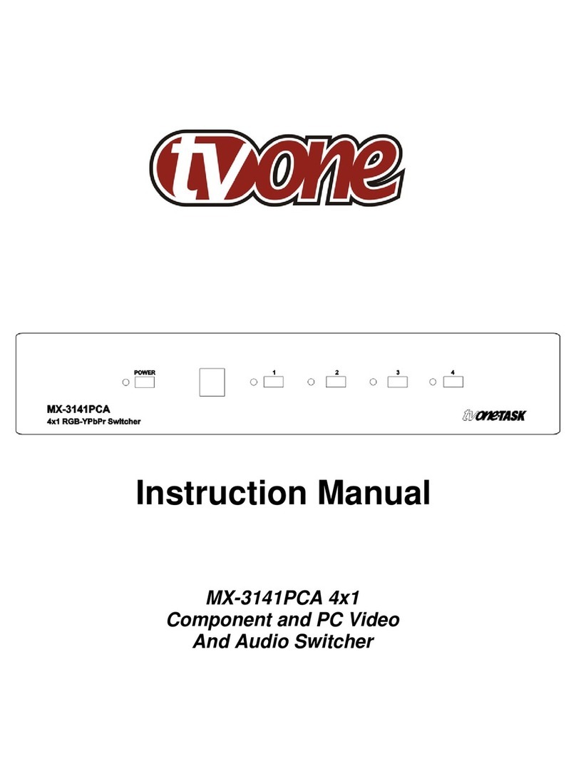 TV One MX-3141PCA instruction manual