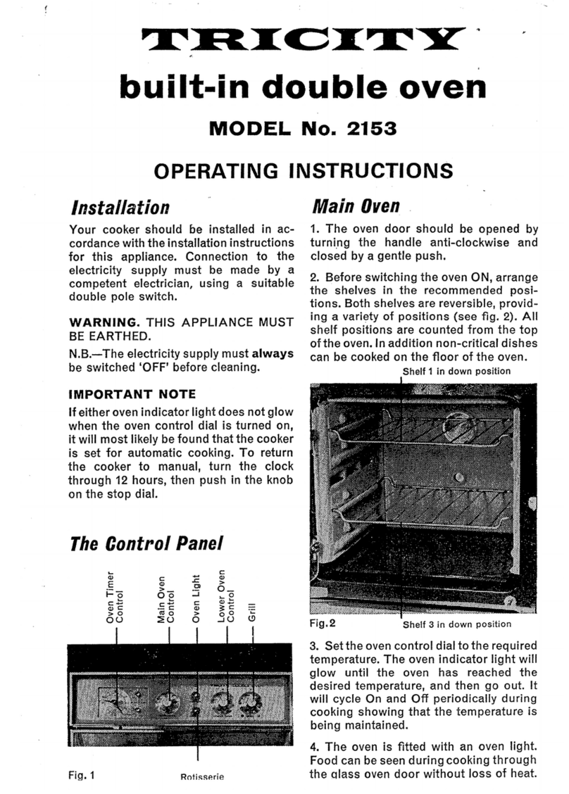 Tricity Bendix 2153 operating instructions