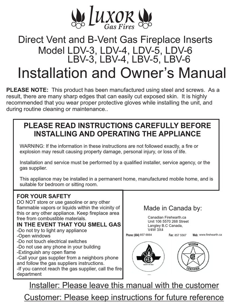 Luxor LDV-3 Installation and owner's manual Luxor LDV-3 Installation and owner's manual