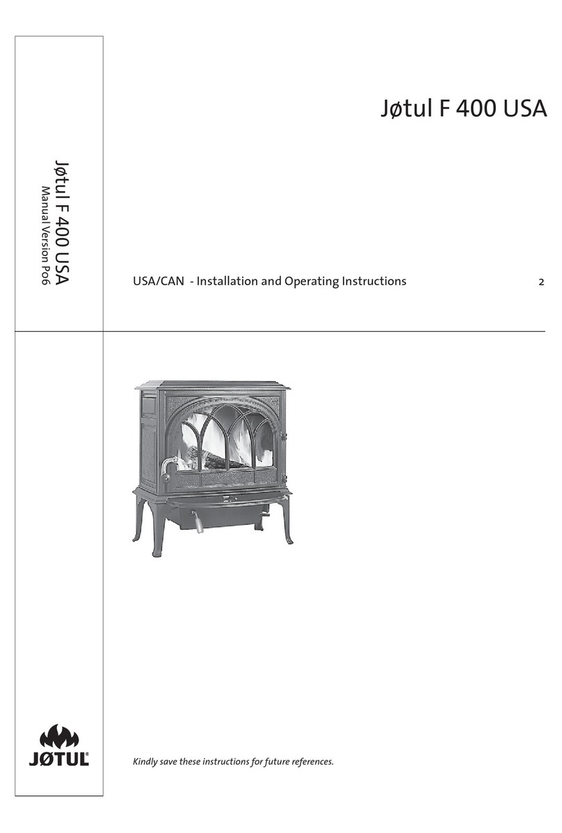 Jøtul F 400 USA User manual