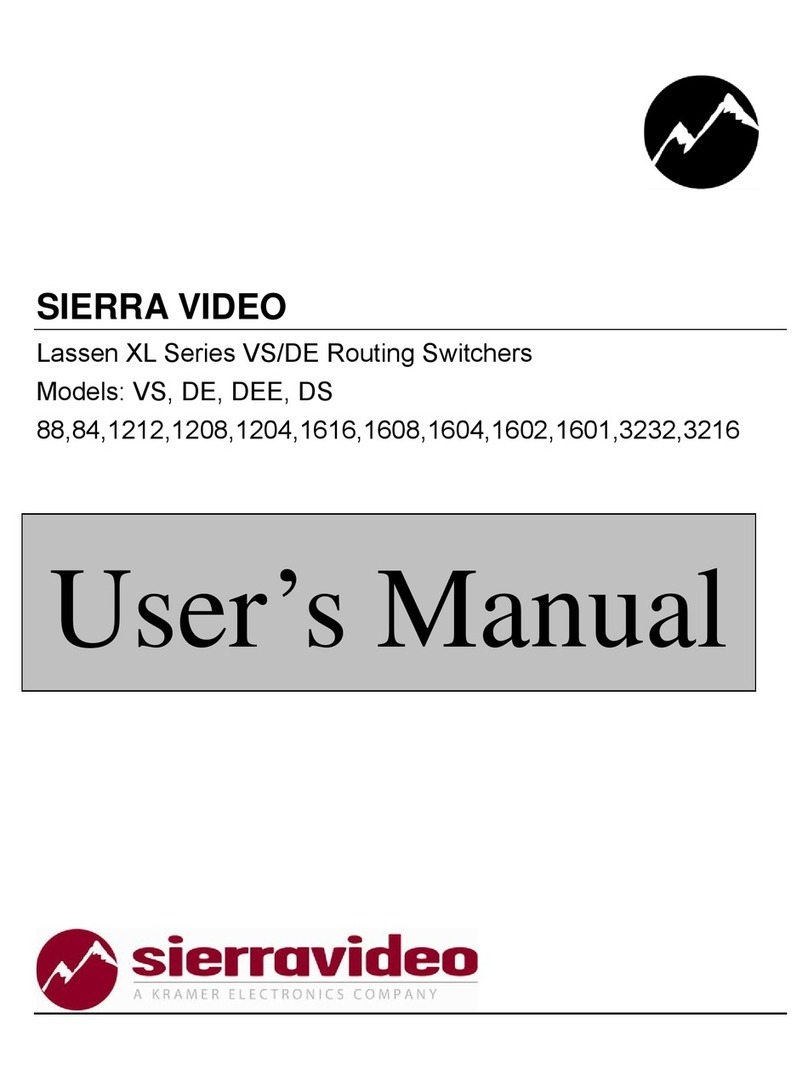 Sierra Video VS user manual