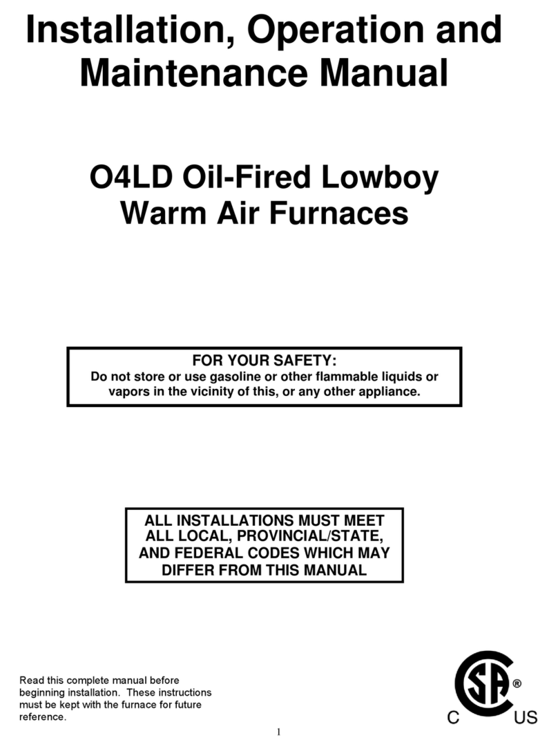 Nordyne O4LD-140A-16F User manual