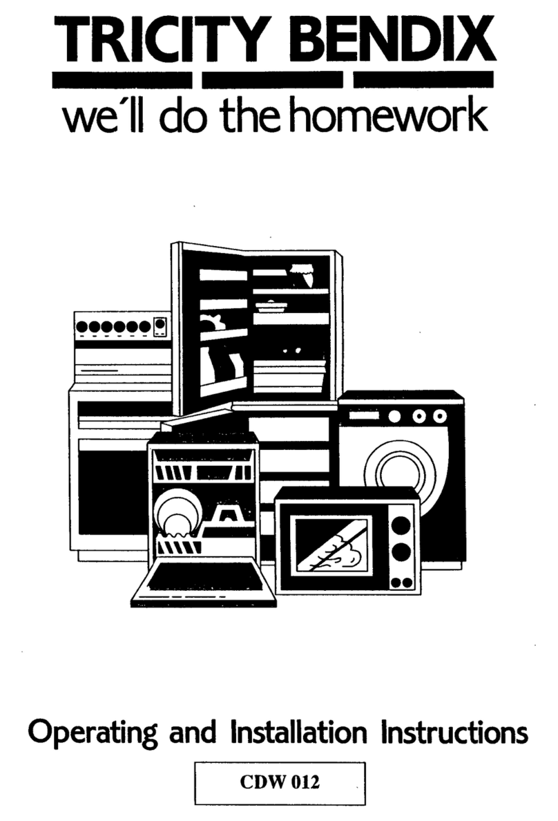 Tricity Bendix CDW012 User manual Tricity Bendix CDW012 User manual