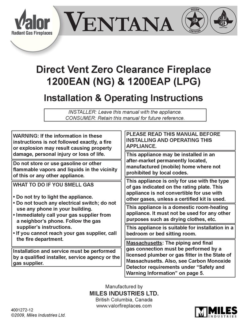 Valor 1200EAN Installation & operating instructions