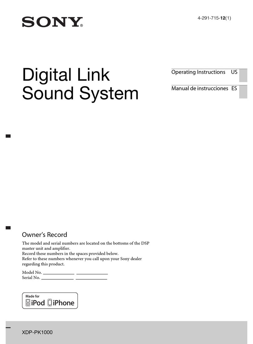 Sony XDP-PK1000 User manual