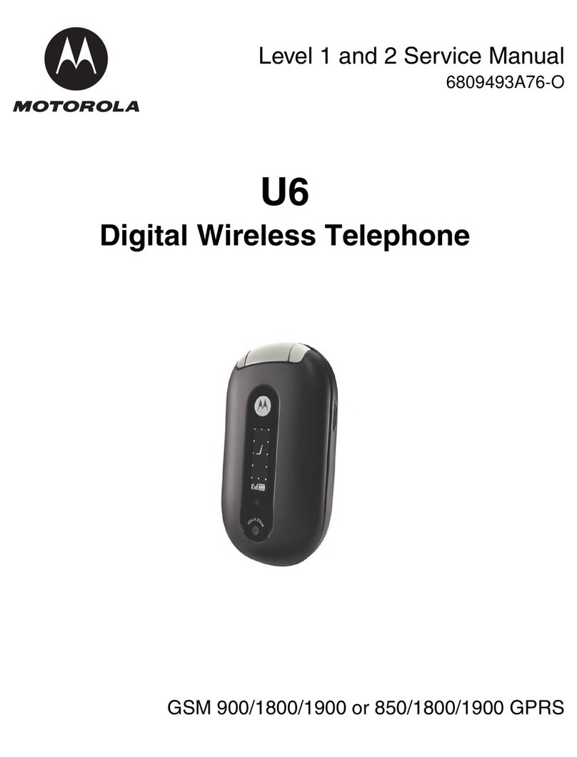 Motorola PEBL U6 Service manual