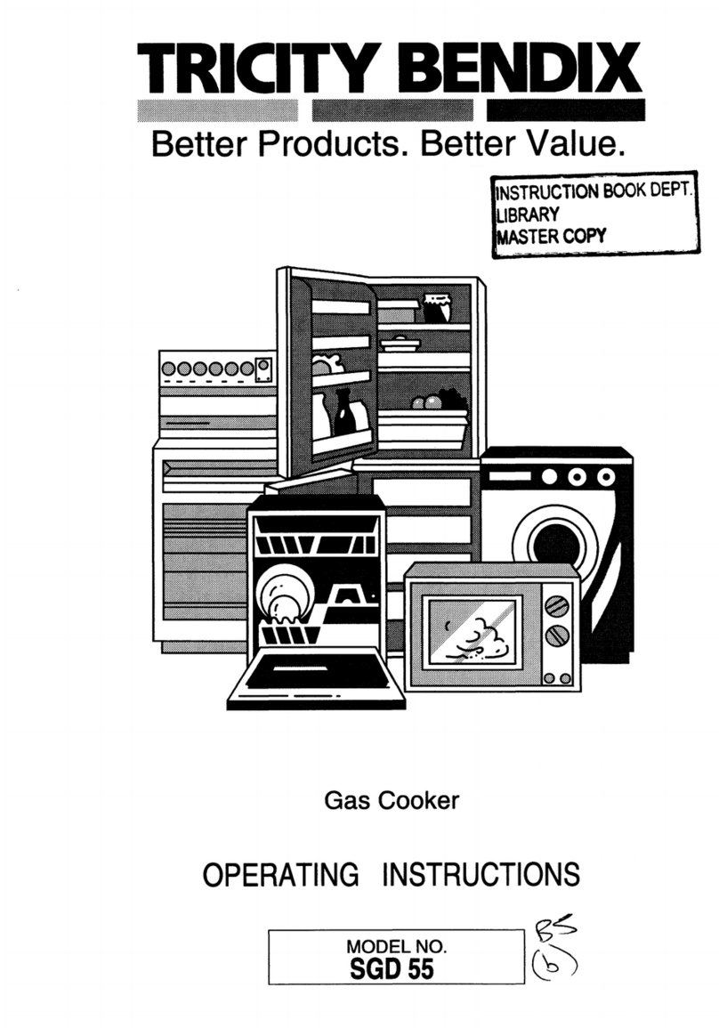 Tricity Bendix SGD 55 operating instructions