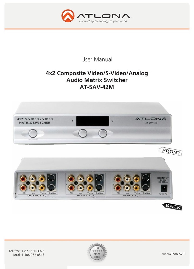 Atlona AT-SAV-42M User manual