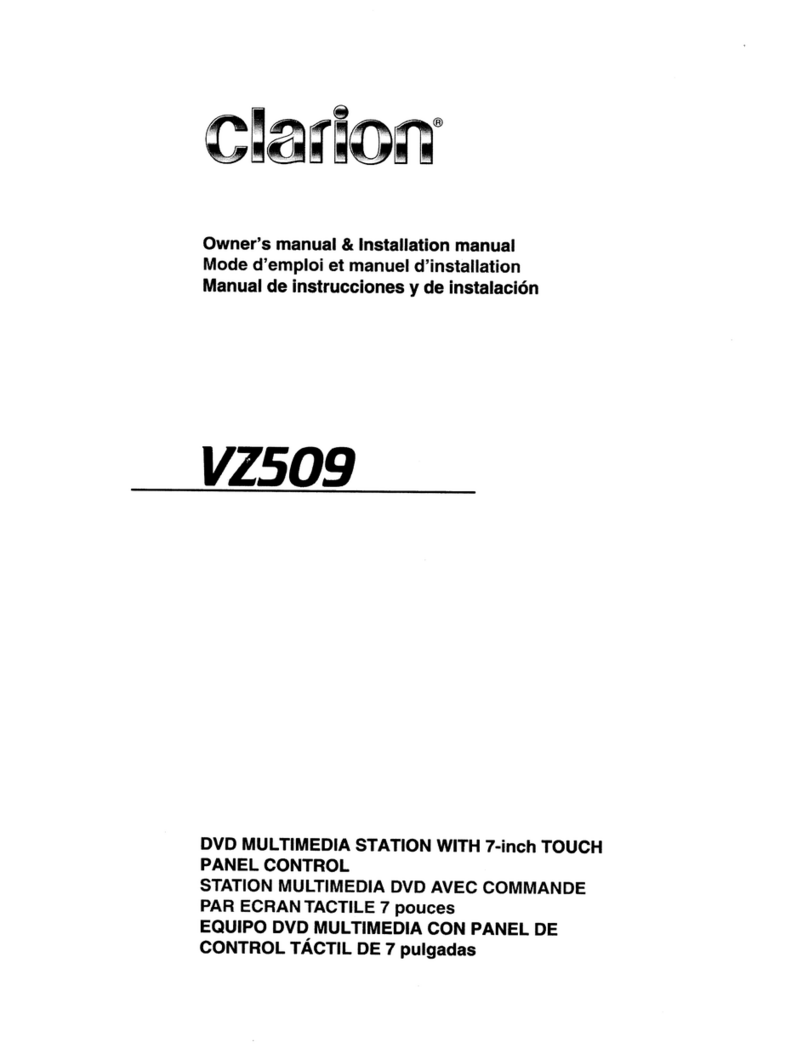 Clarion VZ509 Repair manual