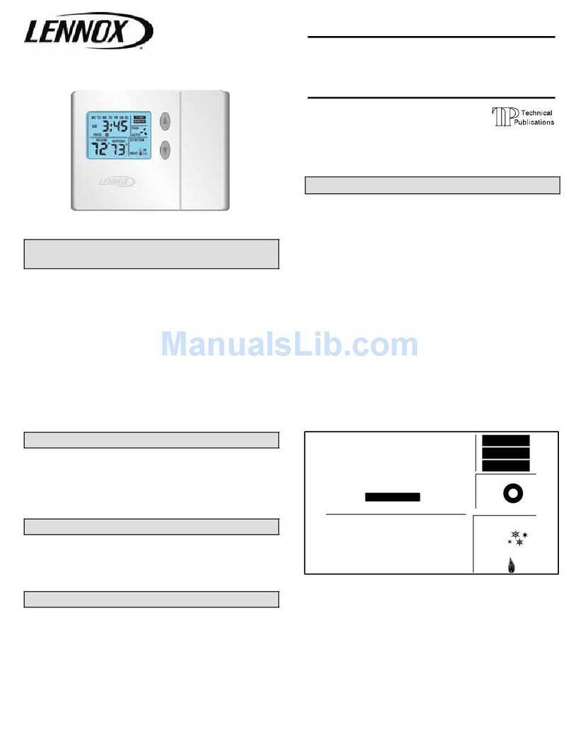 Lennox ComfortSense L3532H User manual