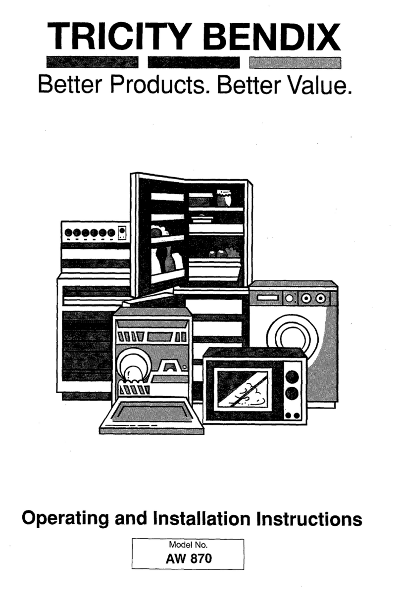 Tricity Bendix AW870 User manual