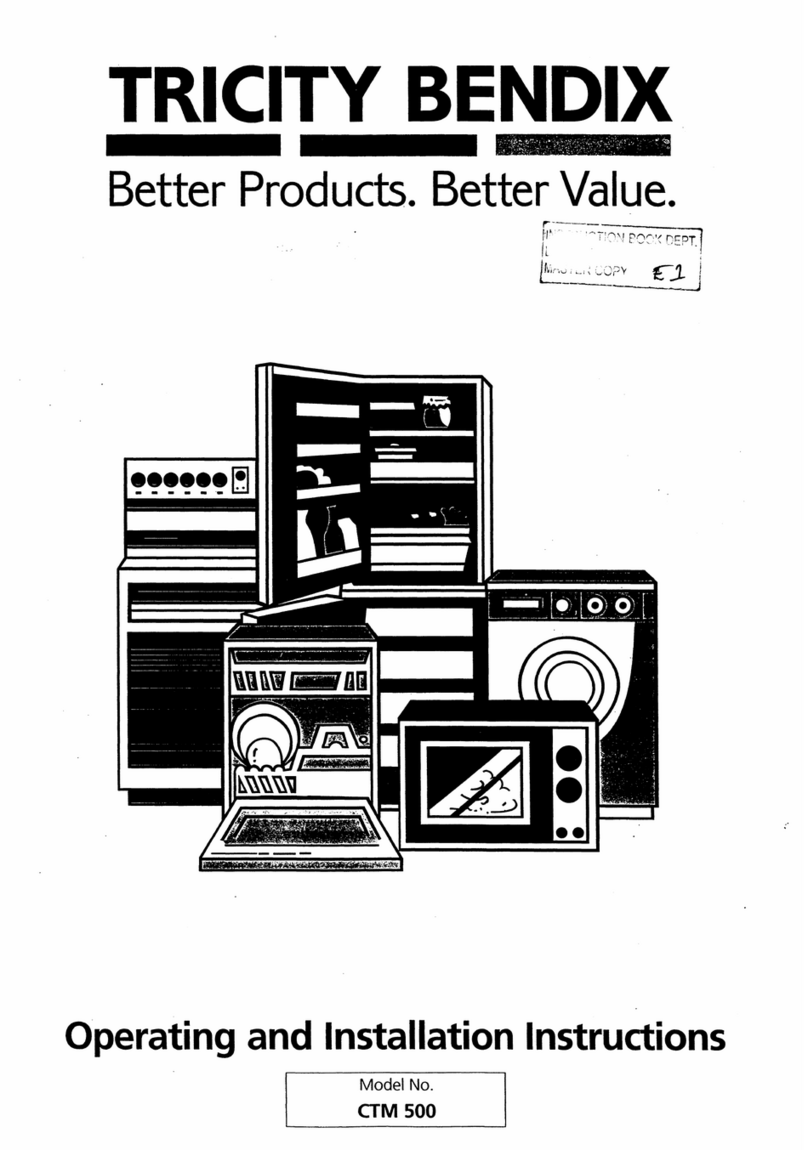 Tricity Bendix CTM500 User manual