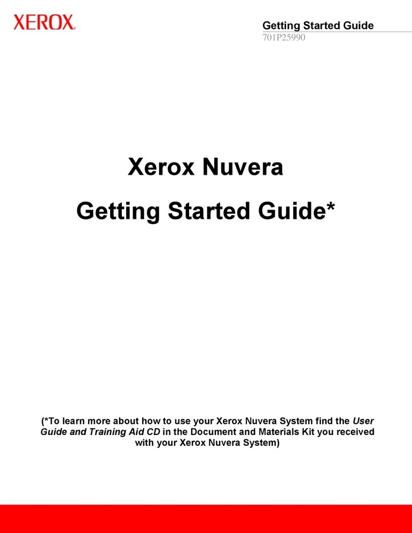 Xerox Nuvera User manual