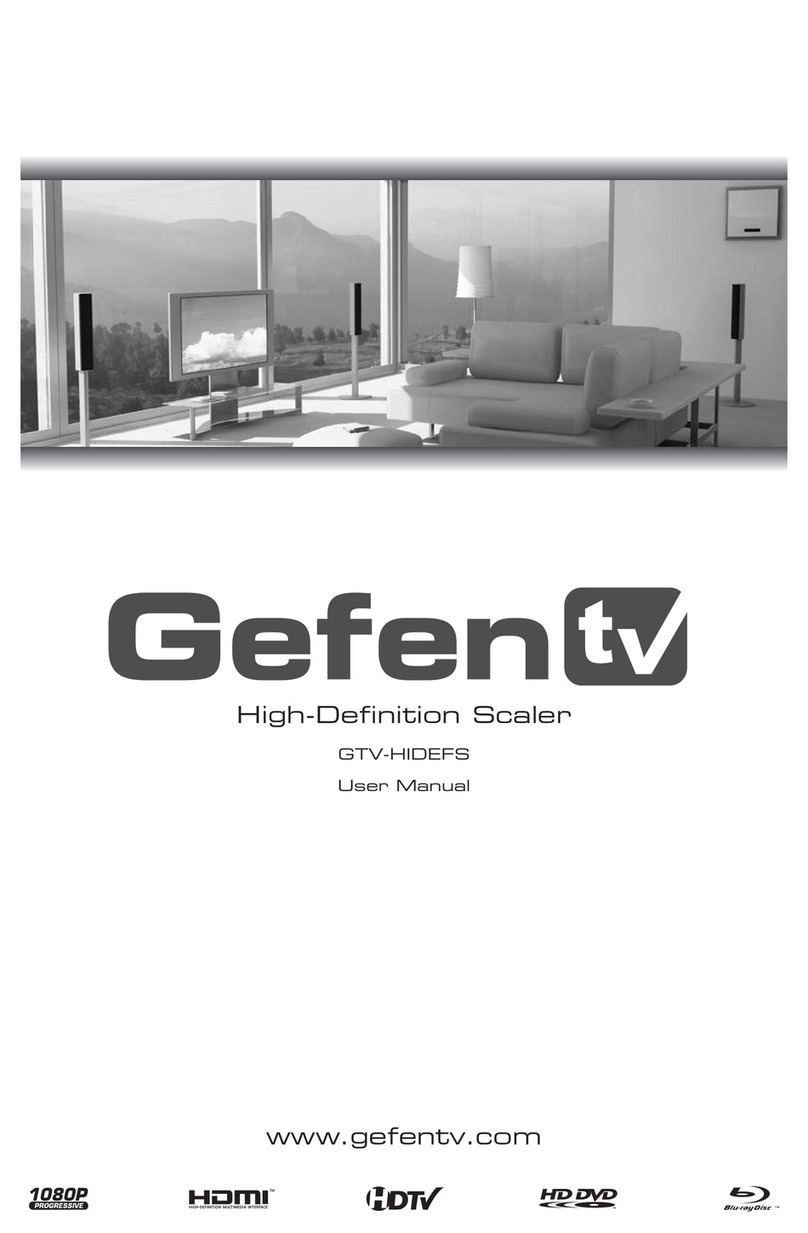 GefenTV GTV-HIDEFS User manual