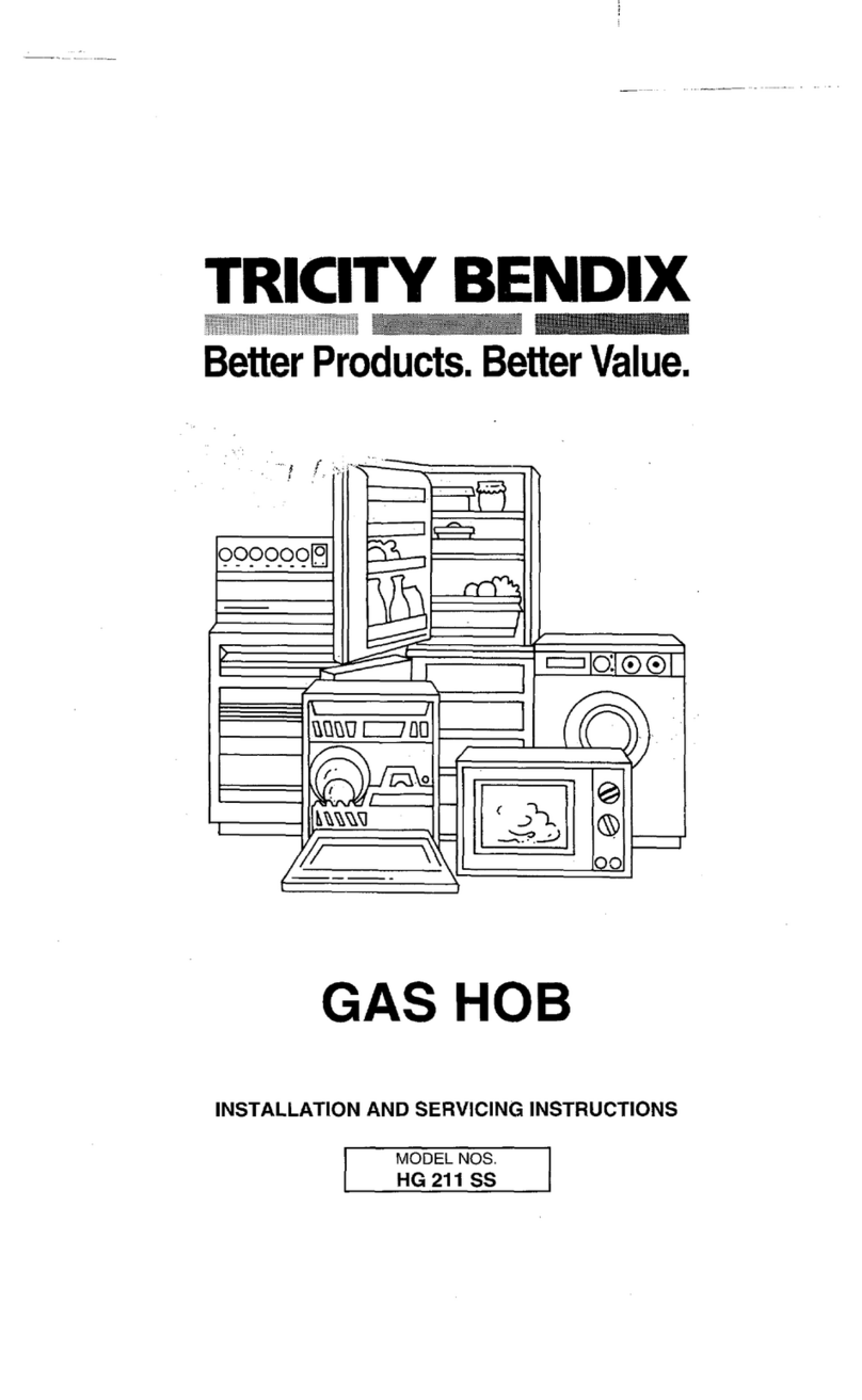Tricity Bendix HG 211 SS Instruction booklet