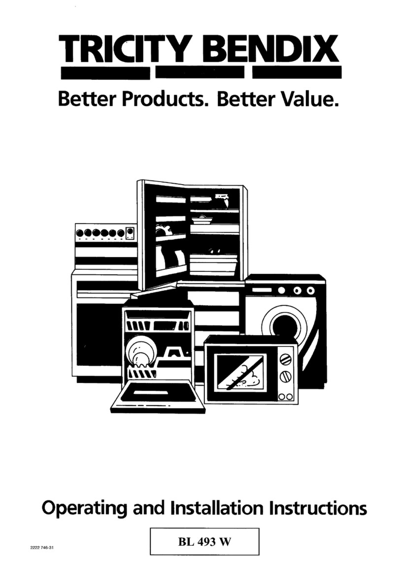 Tricity Bendix BL 493 W User manual