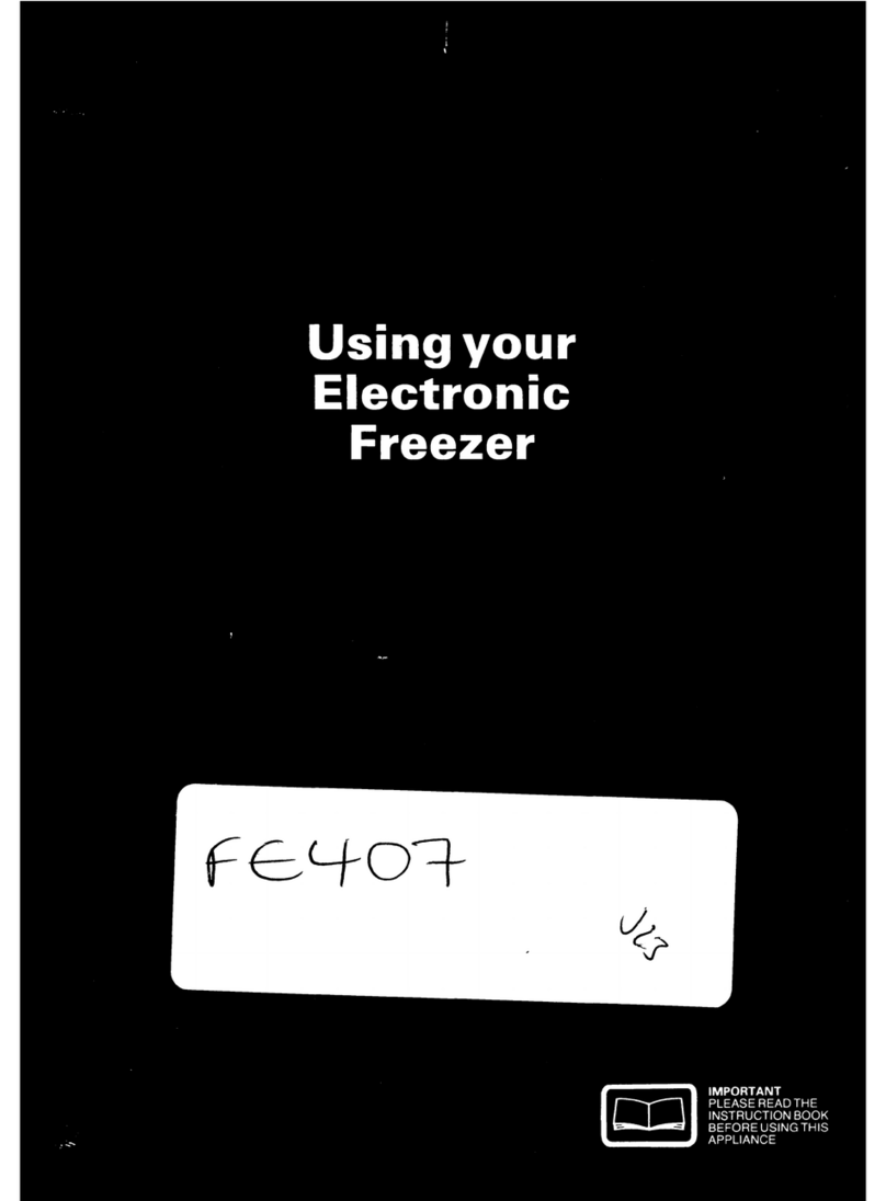 Tricity Bendix FE407 Instruction booklet