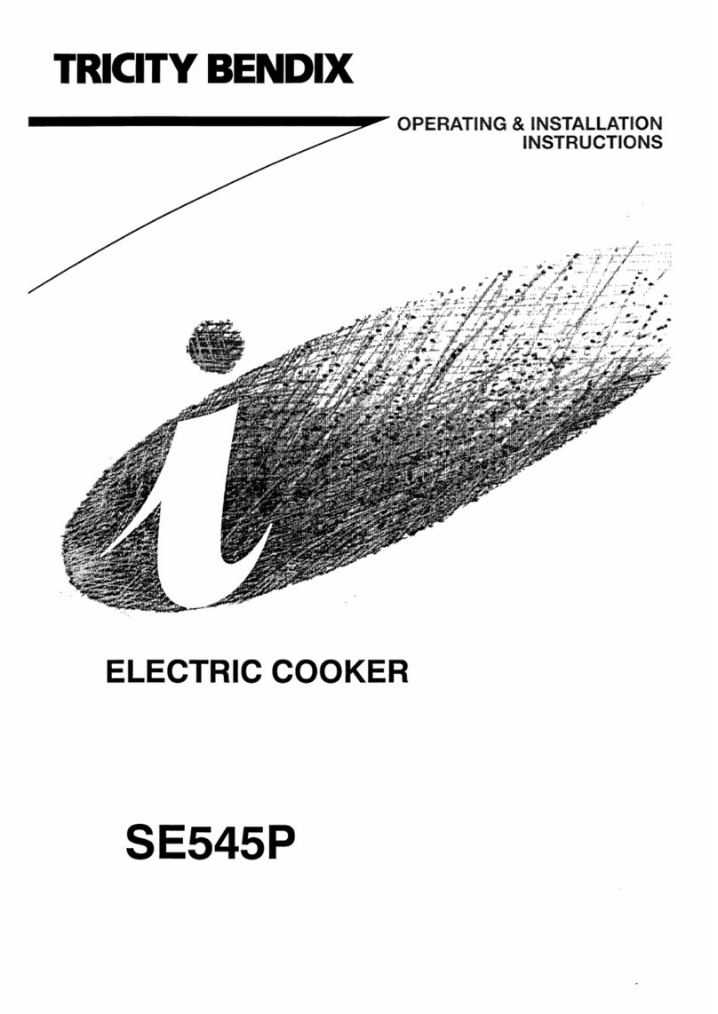 Tricity Bendix SE545P User manual