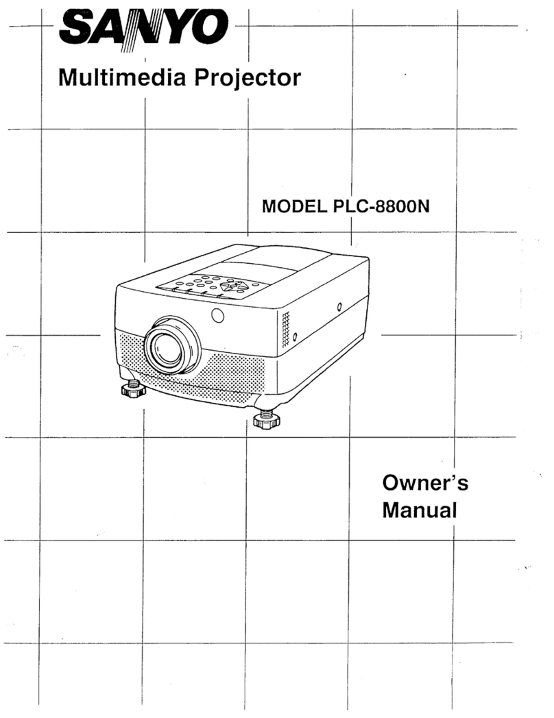 Sanyo PLC-8800N User manual