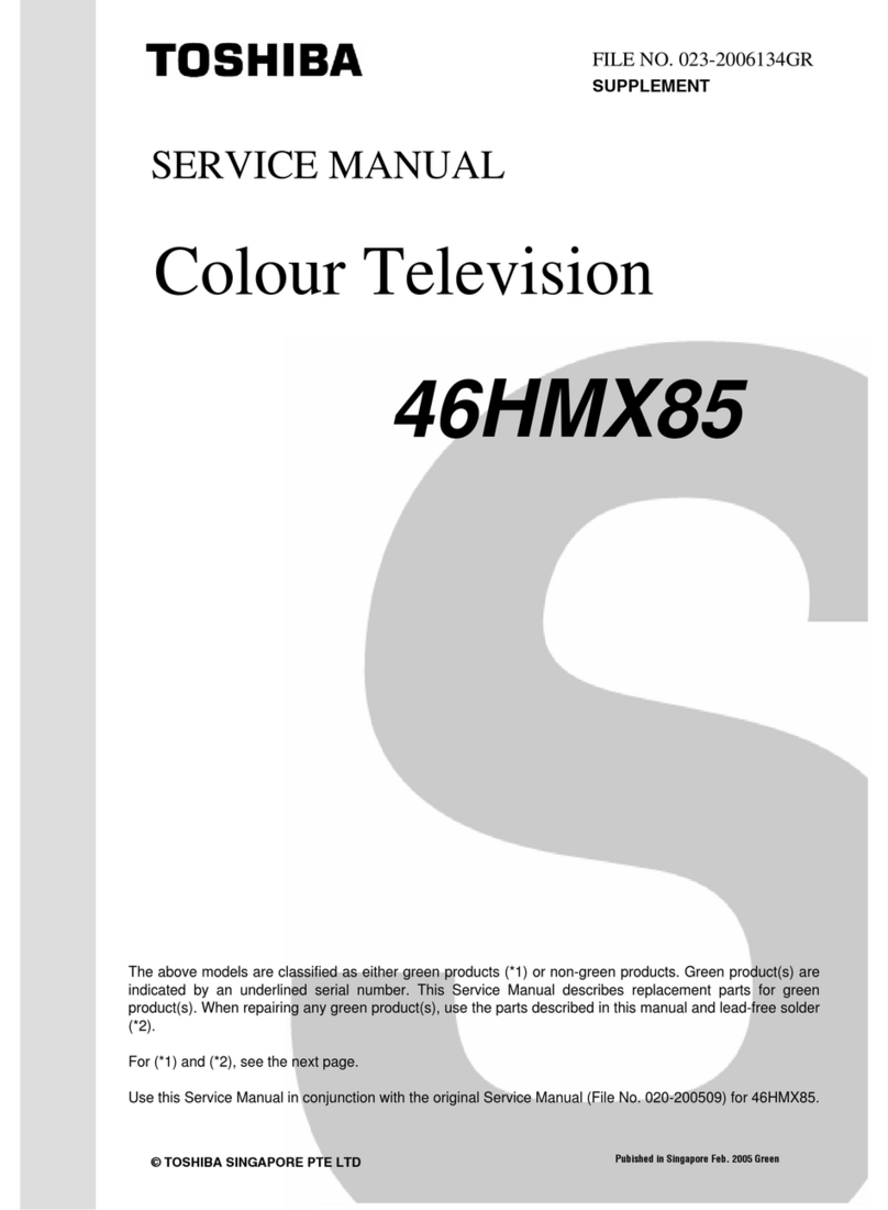 Toshiba 46HMX85 User manual