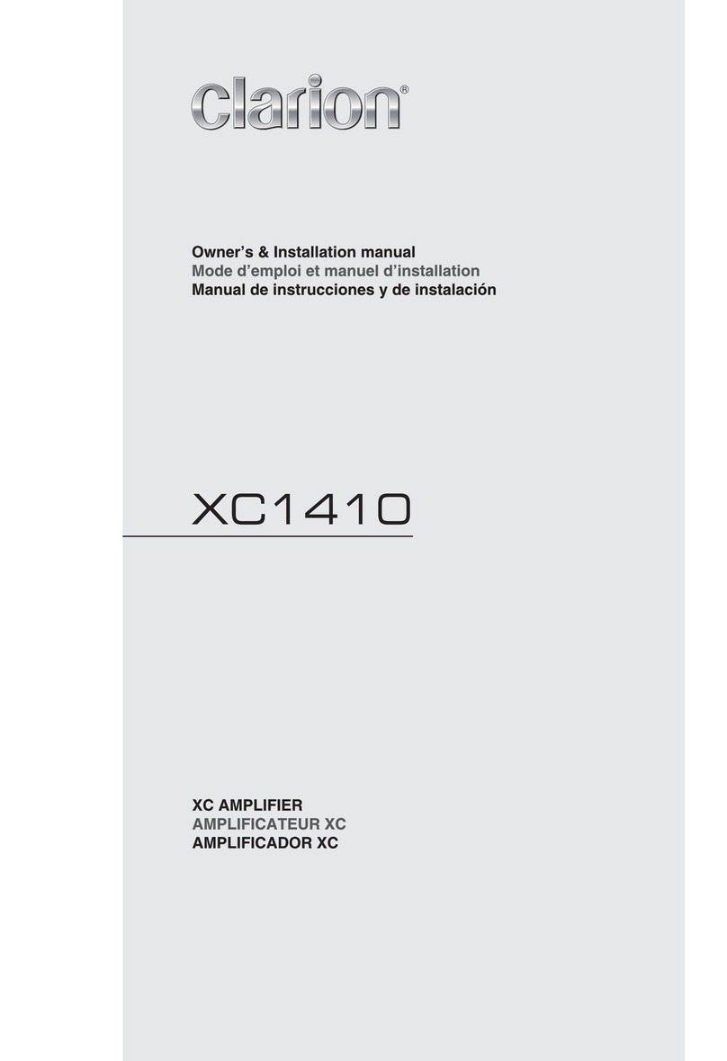 Clarion XC1410 Quick start guide