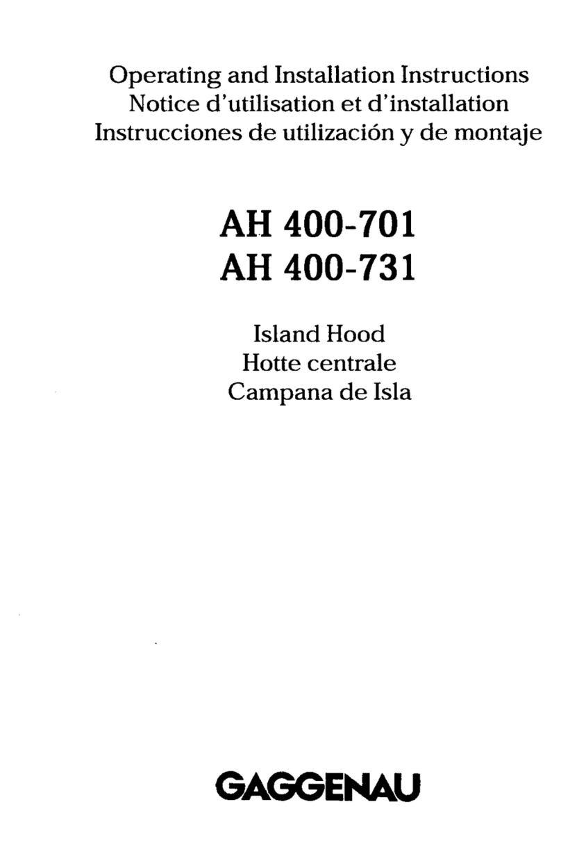 Gaggenau AH 400-731 Operating and installation instructions