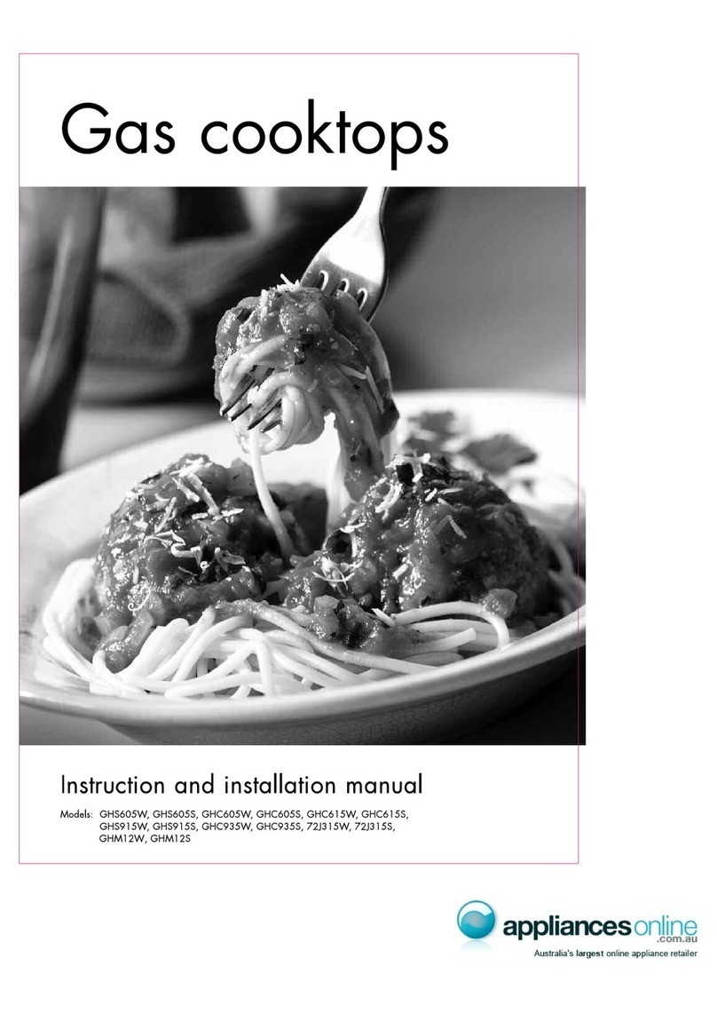 Chef GHS605W Instruction and installation manual