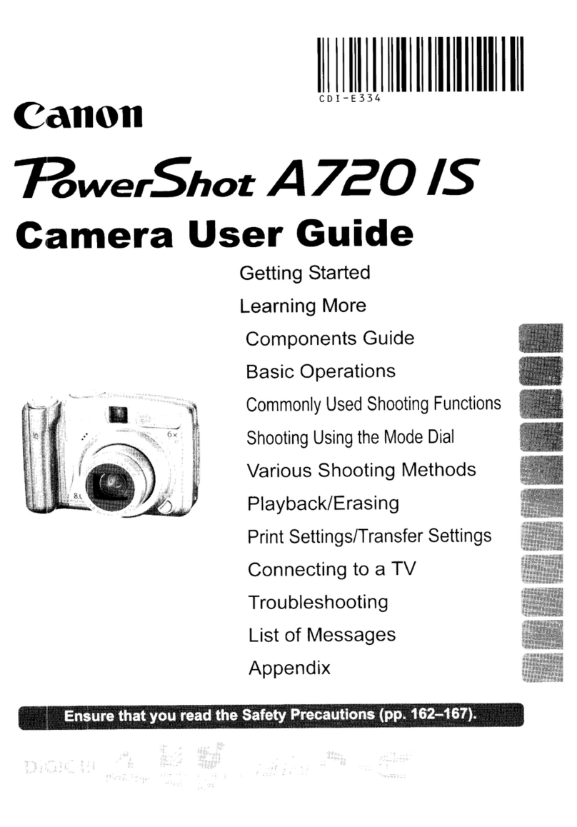 Canon Power Shot A 720 IS User manual