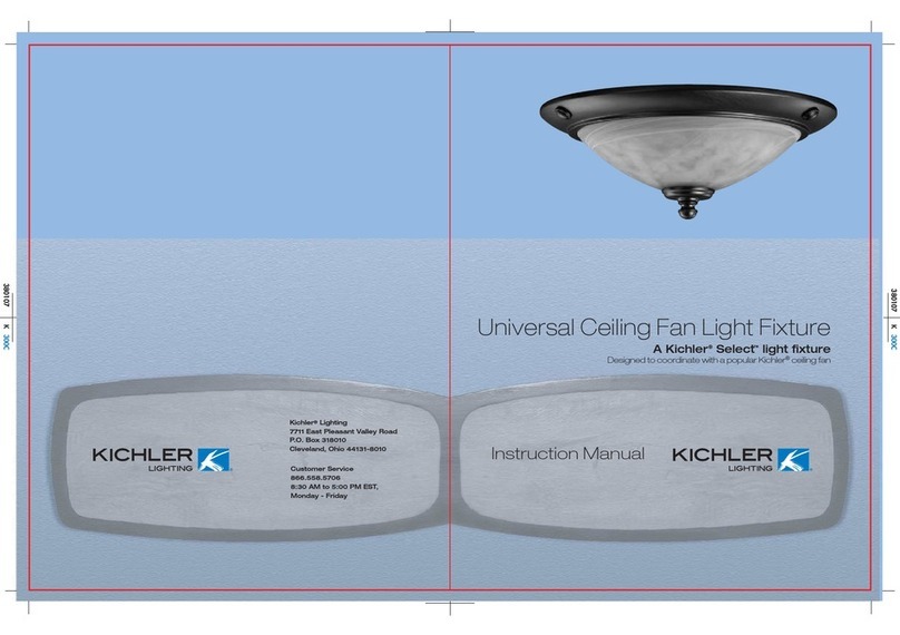 Kichler Lighting Ceiling fan instruction manual