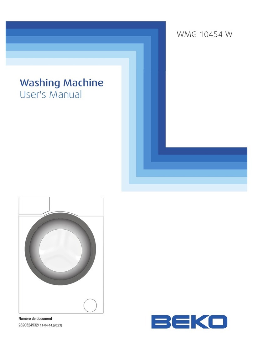 Beko WMG 10454 W user manual