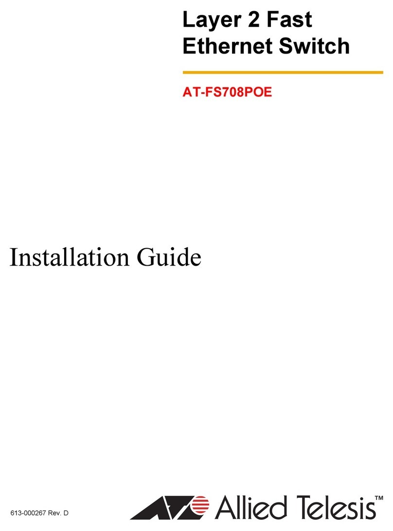 Allied Telesis AT-FS708POE User manual