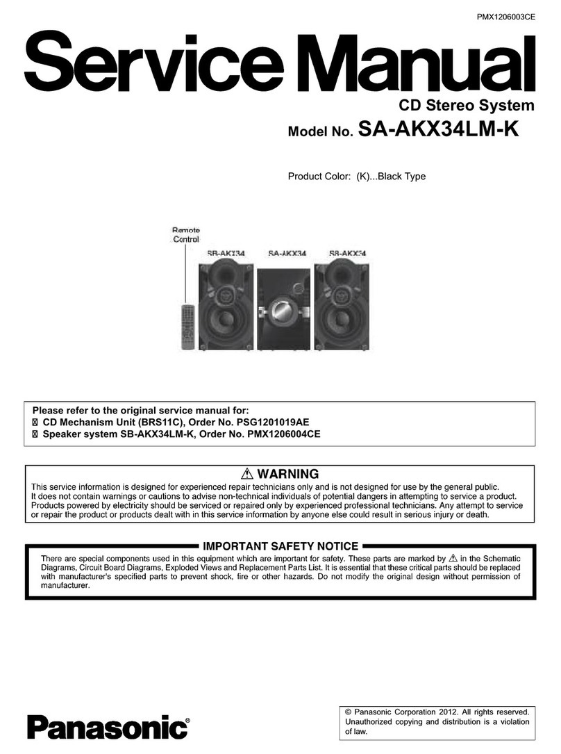 Panasonic SA-AKX34LM-K Service manual