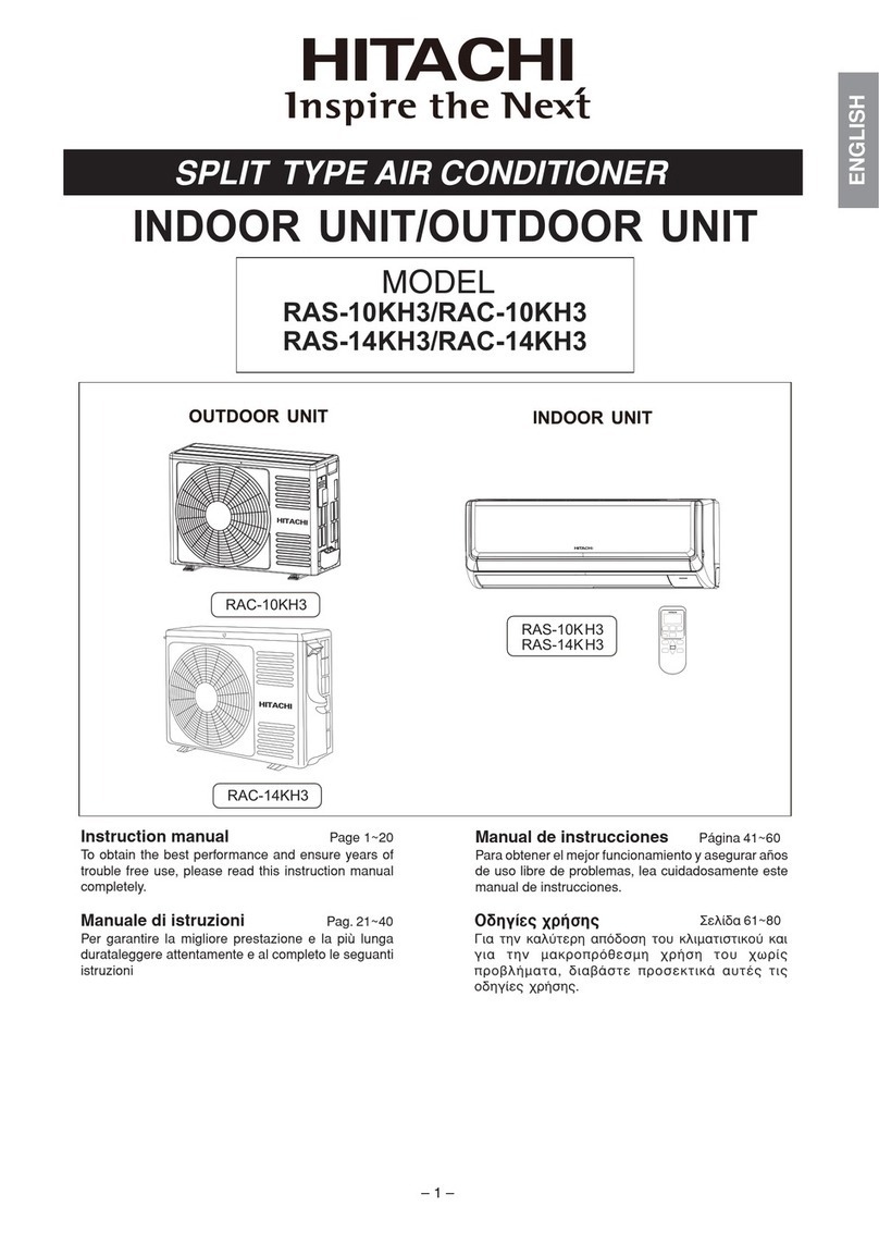 Hitachi RAS-10KH3 User manual