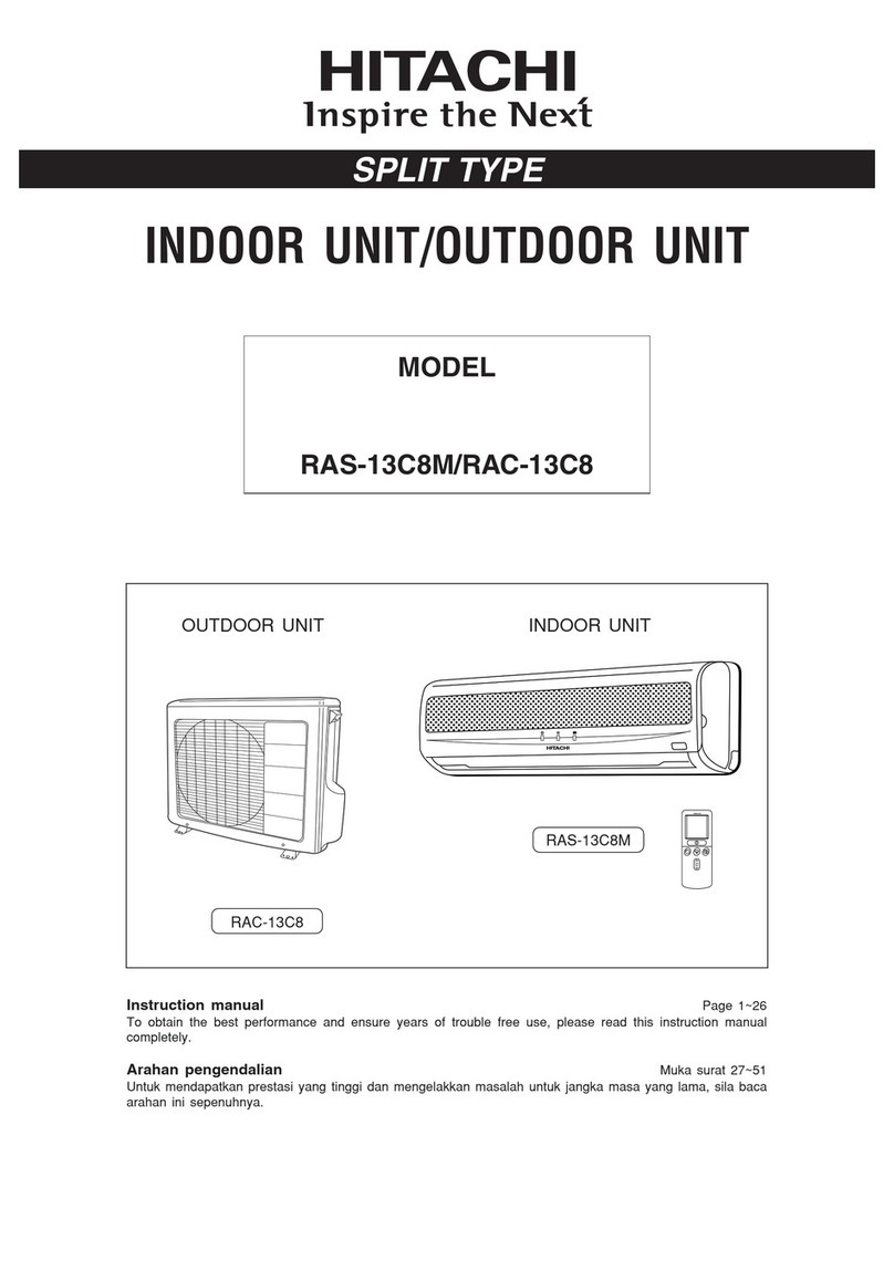 Hitachi RAS-13C8M User manual