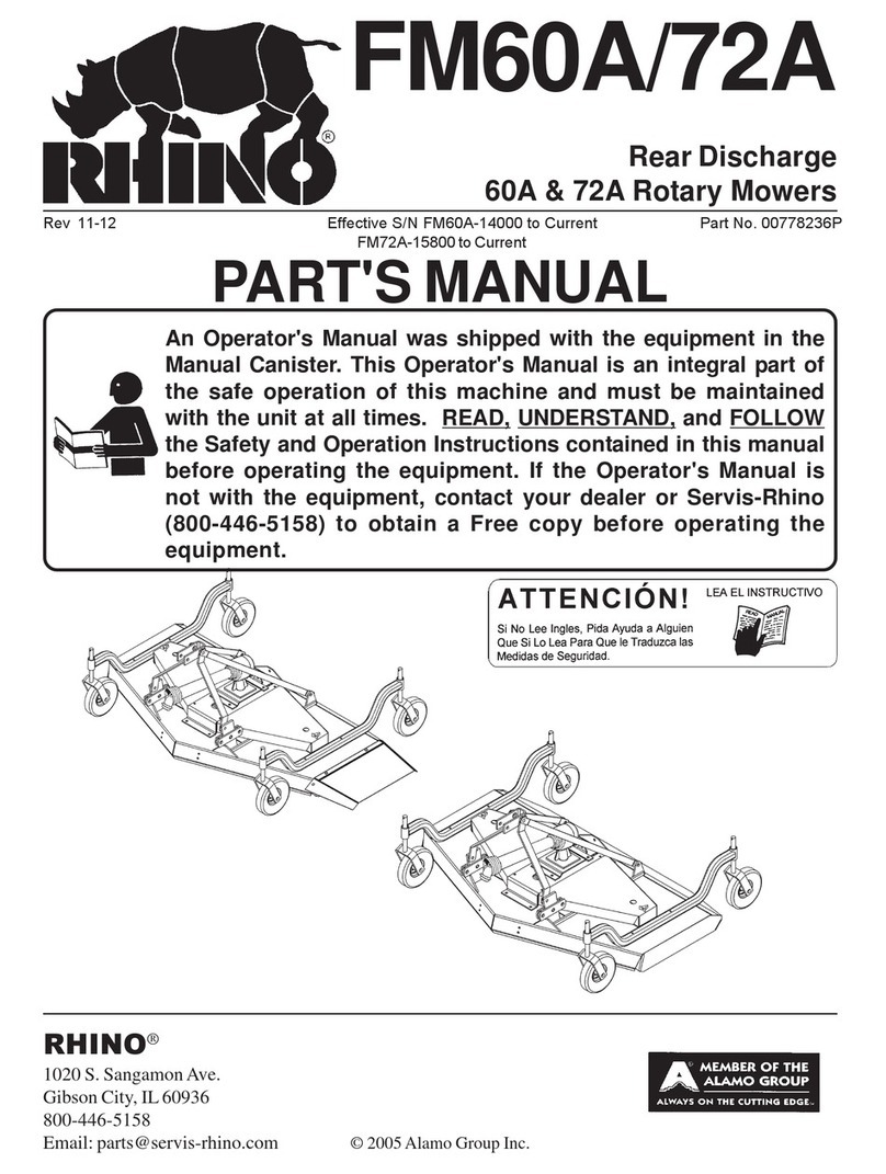 RHINO FM60A User manual