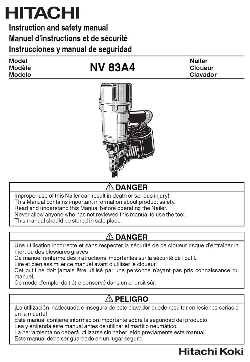 Hitachi NV 83A4 Instruction and safety manual
