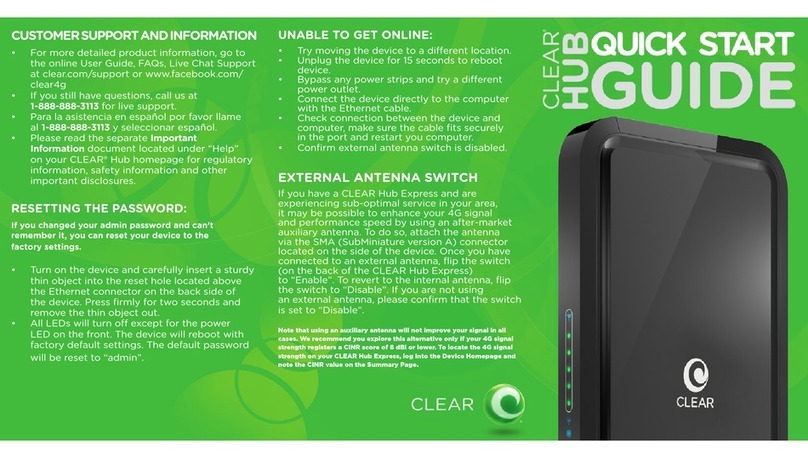 Clear Hub User manual