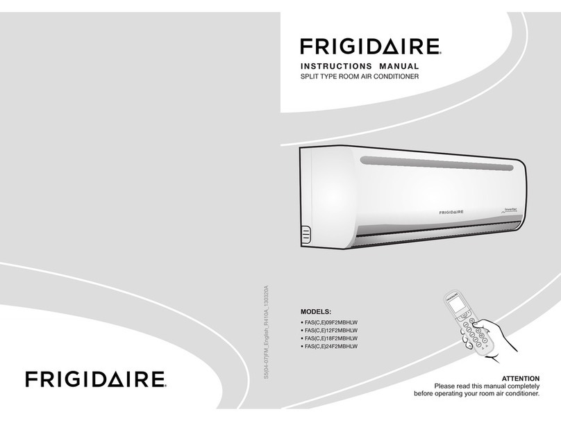 Frigidaire FASC09F2MBHLW User manual