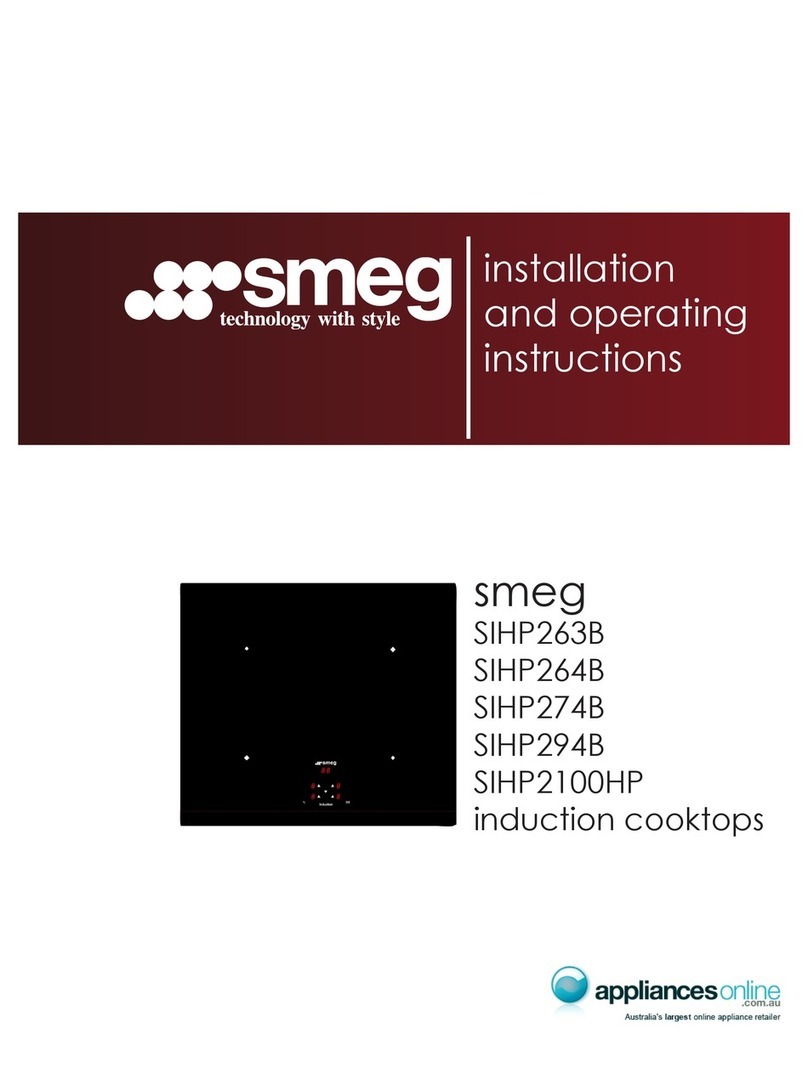 Smeg SIHP263B Installation and operating instructions