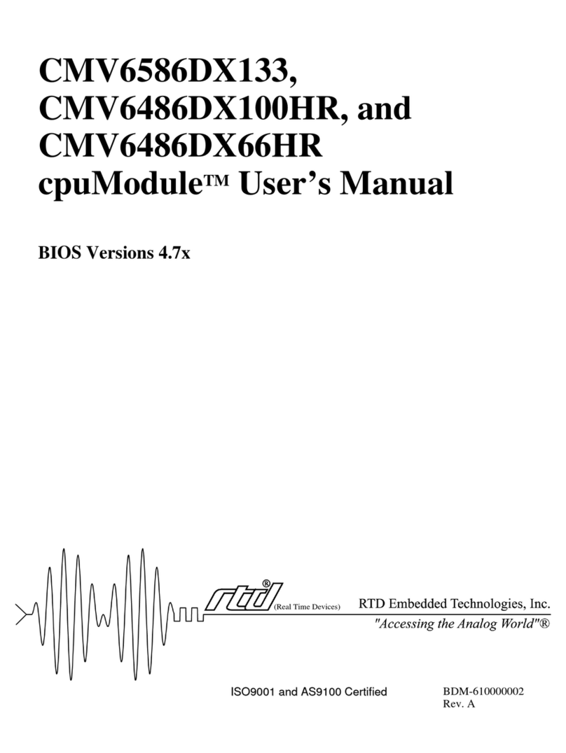 rtd CMV6586DX133 User manual