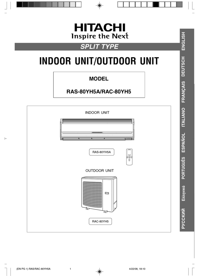 Hitachi RAS-80YH5A User manual