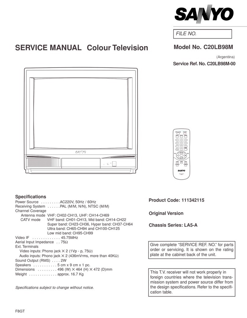 Sanyo C20LB98M User manual Sanyo C20LB98M User manual