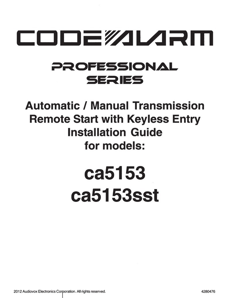 Code Alarm ca5153 User manual