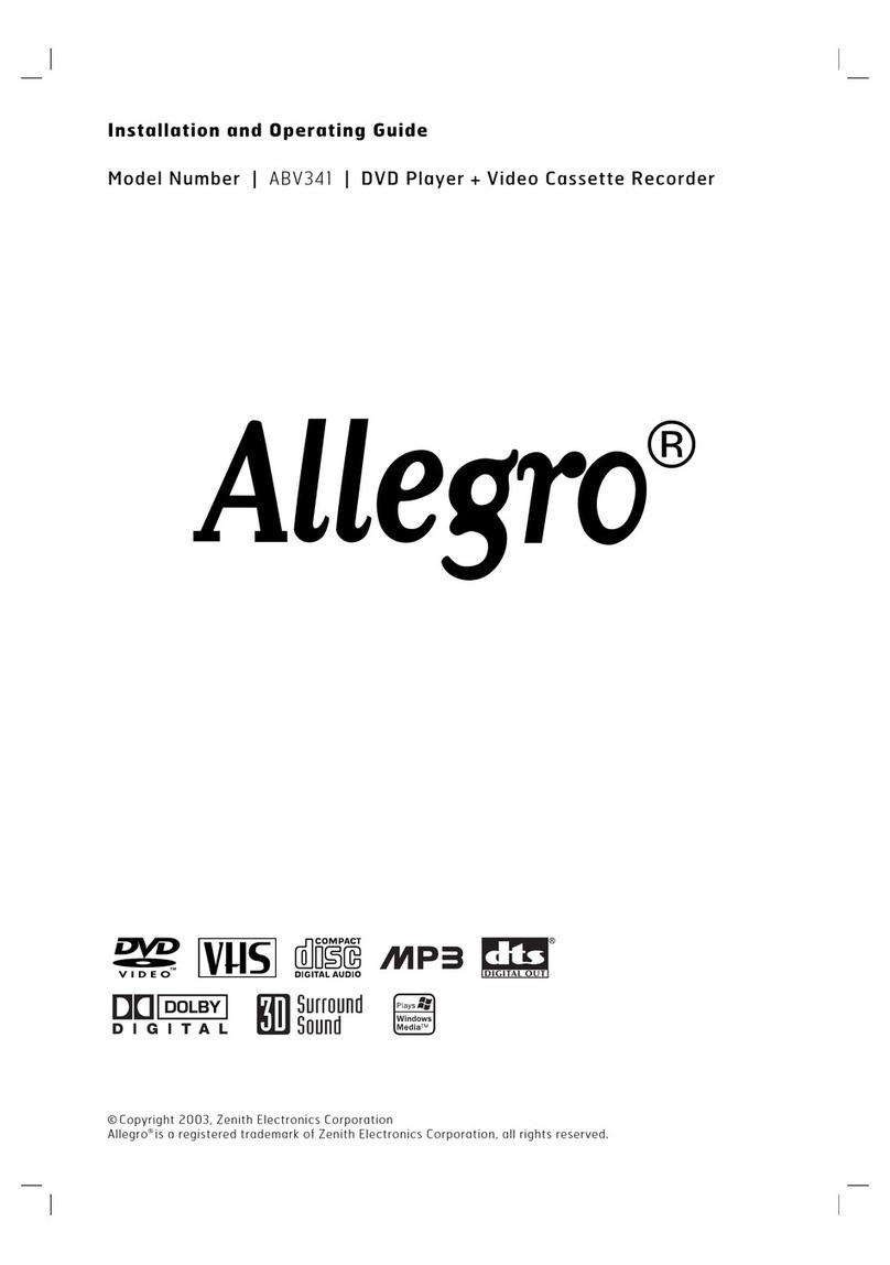 Allegro ABV341 Installation and operating guide