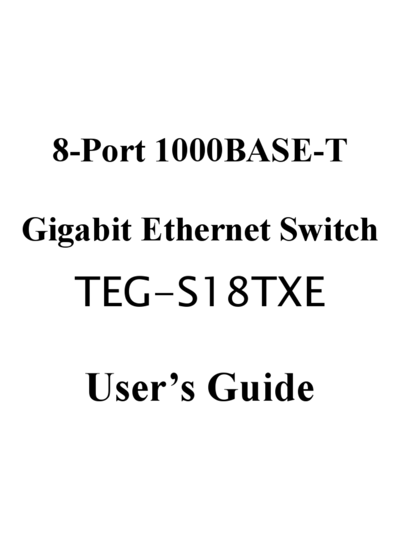 TRENDnet TEG-S18TXE User manual TRENDnet TEG-S18TXE User manual