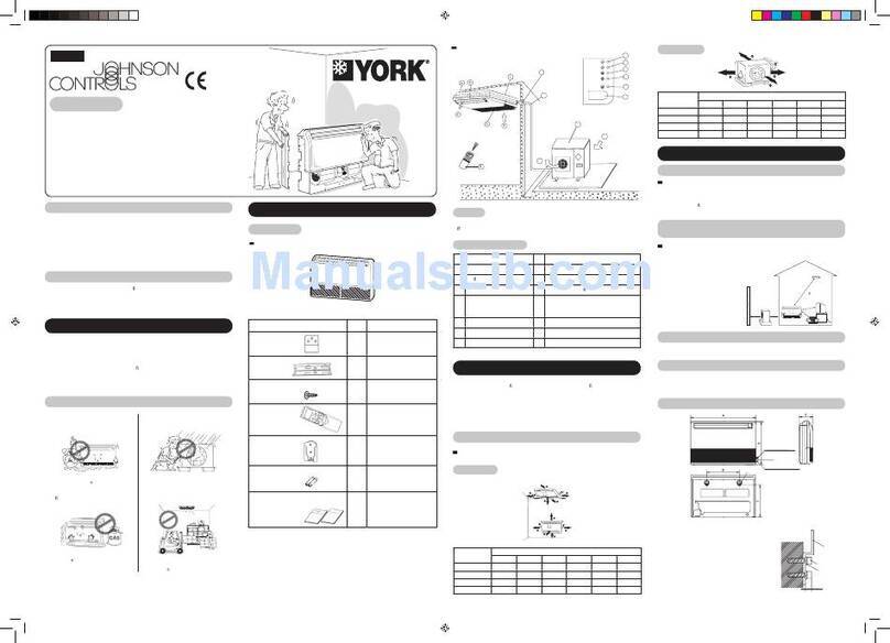 York YOCA-YOHA 12 Operating instructions
