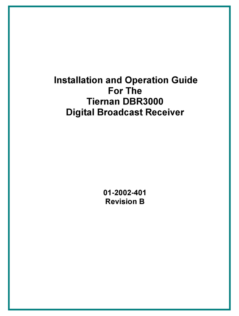 Tiernan DBR3000 Installation and operation guide Tiernan DBR3000 Installation and operation guide