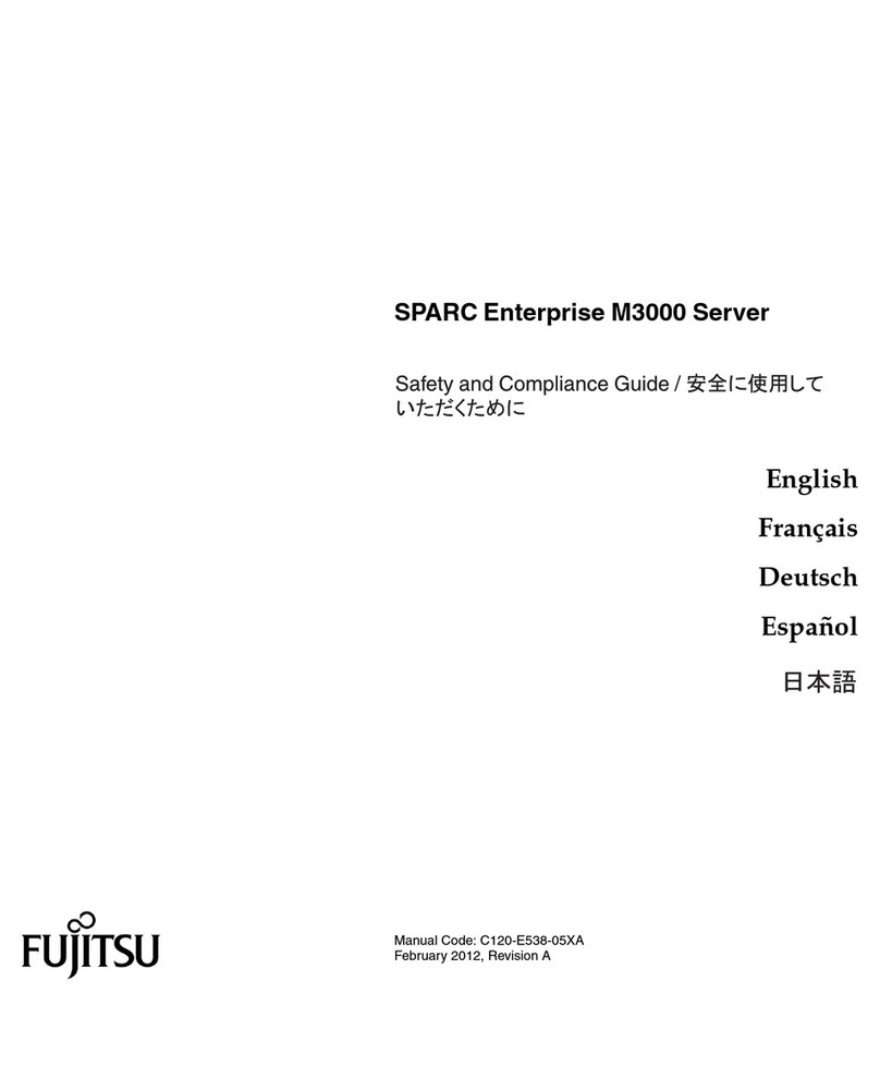 Fujitsu SPARC Enterprise M3000 Installation and operating manual Fujitsu SPARC Enterprise M3000 Installation and operating manual