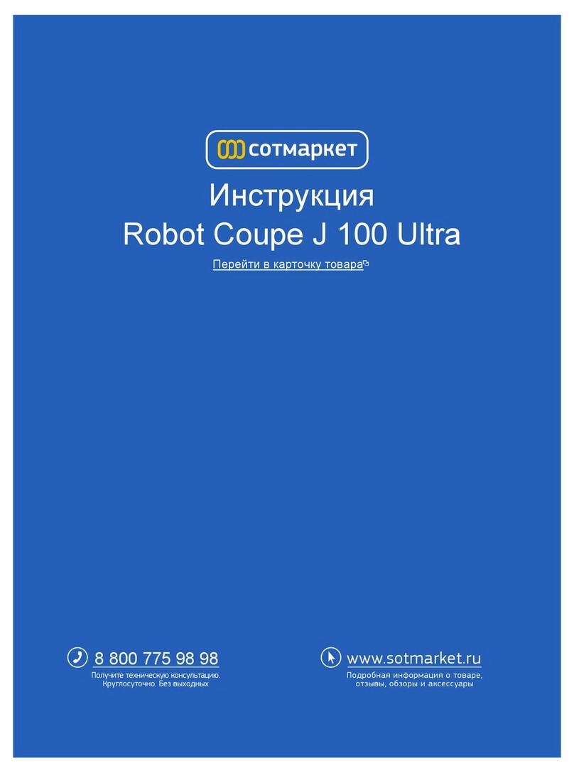 Robot Coupe J 80 Ultra user manual